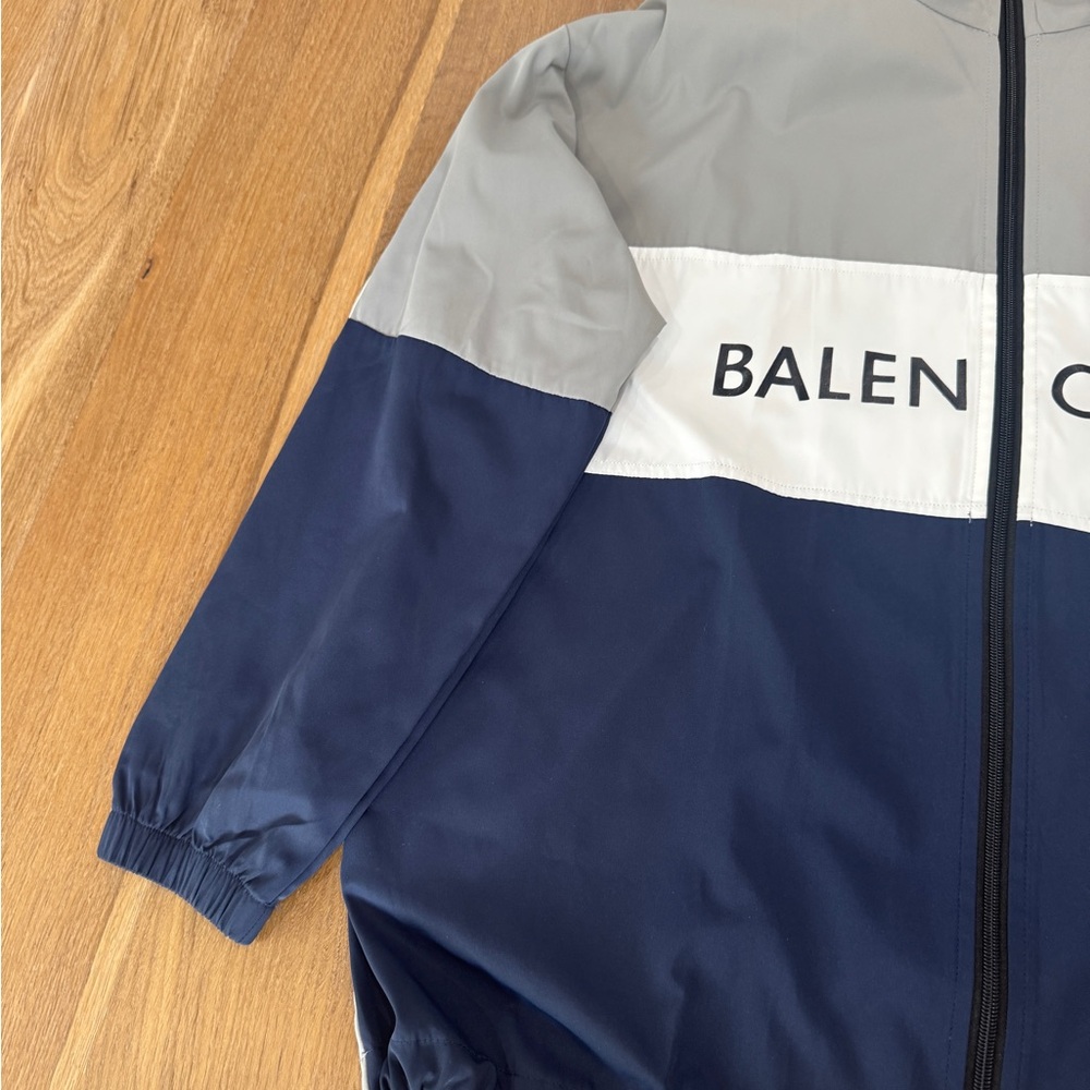Men’s Balenciaga Colorblock Logo Windbreaker Jacket - Picture 4 of 11